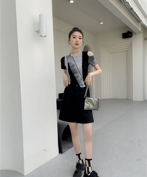 Color Block Cut-Out Top